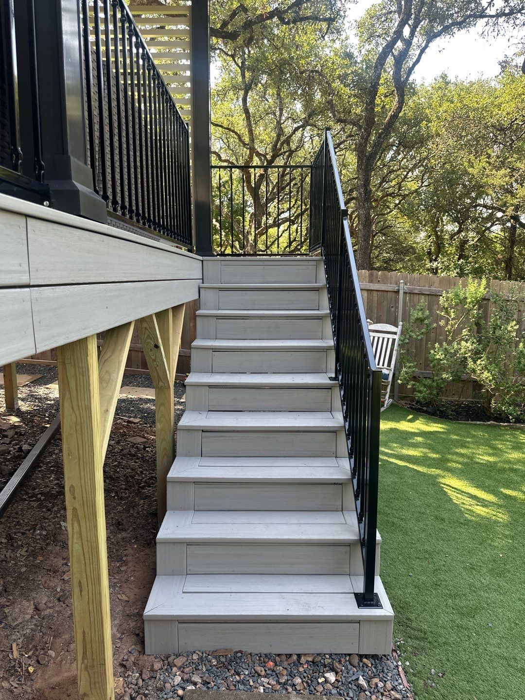 Completed patio cover project Austin TX - 1st Capital Certified Roofing